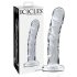Icicles No. 62 - peenisekujuline klaasdildo (läbipaistev)