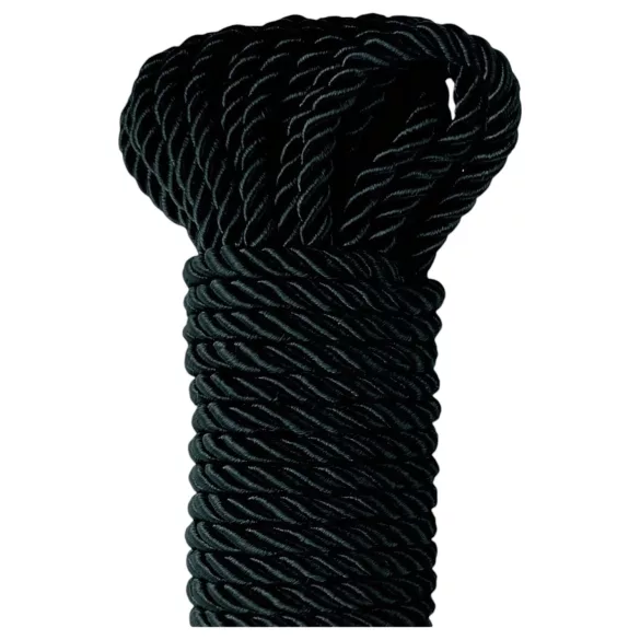 Fetish Silky Rope - shibari sidumisköis (10 m, must)