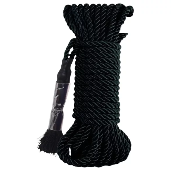 Fetish Silky Rope - shibari sidumisköis (10 m, must)