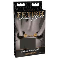 Pipedream Fetish Fantasy Gold - karvased käerauad - must