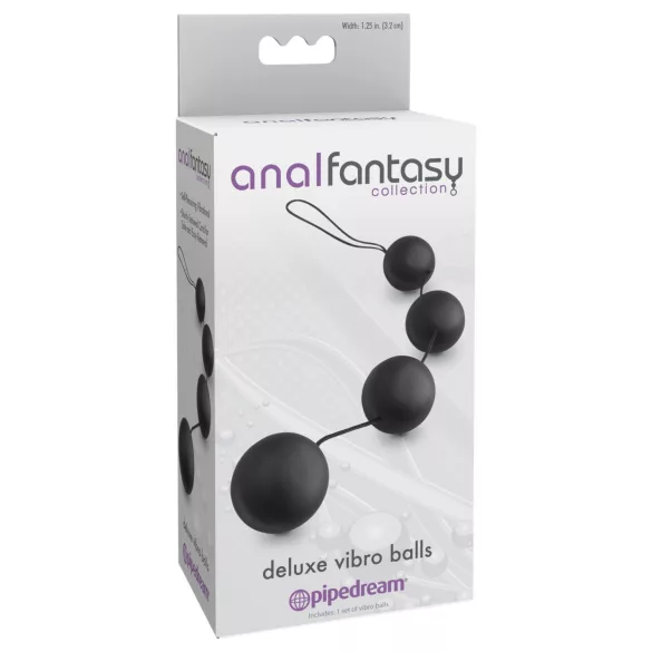 Pipedream - Anal Fantasy - sisemiste kuulidega anaalkuulid (must)
