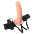 Pipedream - Fetish Strap-On 8 - kinnitatav õõnes vibraator (naturaalne)