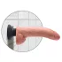 King Cock 9 - painduv vibraator iminapaga 26cm - naturaalne