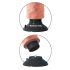 King Cock 9 - painduv iminapaga vibraator (26 cm) - naturaalne