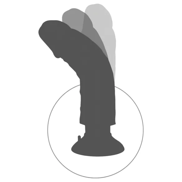 King Cock 9 - painduv vibraator iminapaga 26cm - naturaalne