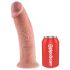King Cock 10 - suur iminapaga dildo (25cm) - naturaalne
