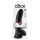 King Cock 9 - suur iminappadega dildo (23cm) - must