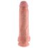 King Cock 11 - iminapaga, munanditega dildo (28cm) - naturaalne