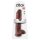 King Cock 11 - suur iminappadega munanditega dildokas (28cm) - pruun