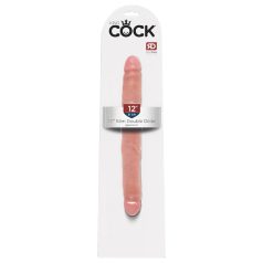   King Cock 12 Slim - realistlik topelt dildos - 31 cm - naturaalne