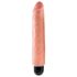 King Cock 10 Stiffy - veekindel, elutruu vibraator (25 cm) - naturaalne