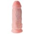 King Cock 9 Chubby - dildoga iminapaga ja munanditega - 23cm naturaalne