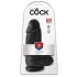 King Cock 9 Chubby - dildoga iminapaga ja munanditega 23cm - must