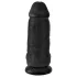 King Cock 9 Chubby - dildoga iminapaga ja munanditega 23cm - must