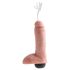 King Cock 8 - elutru pritsiv dildo (20cm) - naturaalne