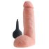 King Cock 8 - elutru pritsiv dildo (20cm) - naturaalne
