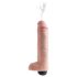 King Cock 10 - elutru pihustav dildo (25cm) - naturaalne