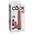 King Cock 11 - elutru pritsiv dildo (28 cm) - naturaalne