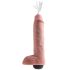 King Cock 11 - elutru pritsiv dildo (28 cm) - naturaalne