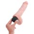 King Cock 11 - elutru pritsiv dildo (28 cm) - naturaalne