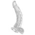 King Cock Clear 7,5 - iminapaga ja munanditega dildo (19 cm)