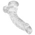 King Cock Clear 7,5 - iminapaga ja munanditega dildo (19 cm)
