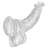 King Cock Clear 7,5 - iminapaga ja munanditega dildo (19 cm)
