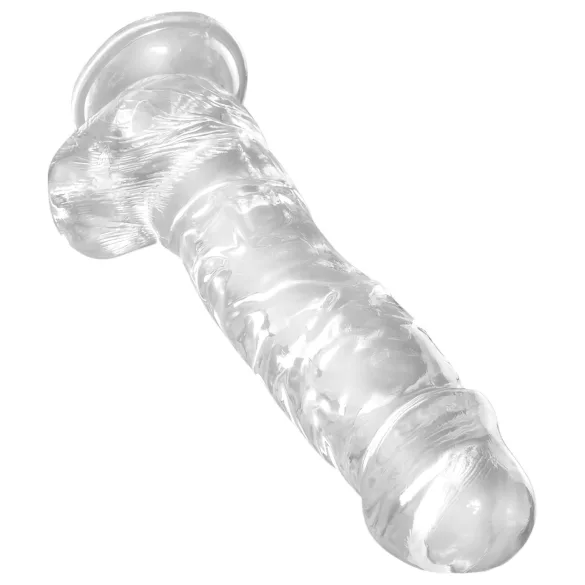 King Cock Clear 8 - dildo munanditega iminapaga 20cm