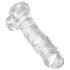 King Cock Clear 8 - dildo munanditega iminapaga 20cm