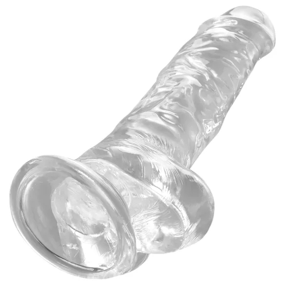 King Cock Clear 8 - dildo munanditega iminapaga 20cm