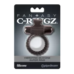 Pipedream Fantasy C-Ringz - vibreeriv peeniserõngas - must