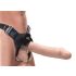 Fetiš Strap-On 12 - kinnitatav õõnes dildo (naturaalne)