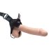 Fetiš Strap-On 12 - kinnitatav õõnes dildo (naturaalne)
