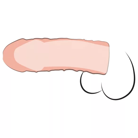 Pipedream - X-TENSION Perfect 1 - elutruu peenisekate (17,7 cm, naturaalne)