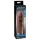 Pipedream X-TENSION Mega 2 - realistlik peenisekate (20,3 cm) - tume naturaalne