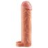 X-TENSION Perfect 1 - mütsiga peenisemansett (17,7 cm) - naturaalne