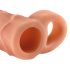X-TENSION Perfect 1 - mütsiga peenisemansett (17,7 cm) - naturaalne