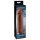 X-TENSION Perfect 2 - erektsioonirõngaga peenisemansett (19cm) - tume naturaalne
