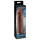 Pipedream X-TENSION Perfect 2 - munandiringiga peenisehülss - tume naturaalne (19 cm)