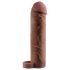 X-TENSION Perfect 2 - erektsioonirõngaga peenisemansett (19cm) - tume naturaalne