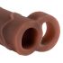 X-TENSION Perfect 2 - erektsioonirõngaga peenisemansett (19cm) - tume naturaalne