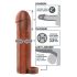 X-TENSION Perfect 2 - erektsioonirõngaga peenisemansett (19cm) - tume naturaalne