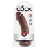 King Cock - dildo realistlik - pruun 20cm