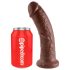 King Cock 8 dildo (20 cm) - pruun