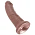 King Cock - dildo realistlik - pruun 20cm