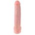 King Cock 15 - iminapaga, munanditega dildo (38 cm) - naturaalne