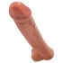 King Cock 15 - hiiglaslik dildo (38 cm) - tume naturaalne
