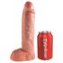 King Cock Strap-on 10 - õõnes rihmaga kinnitatav dildo 25 cm