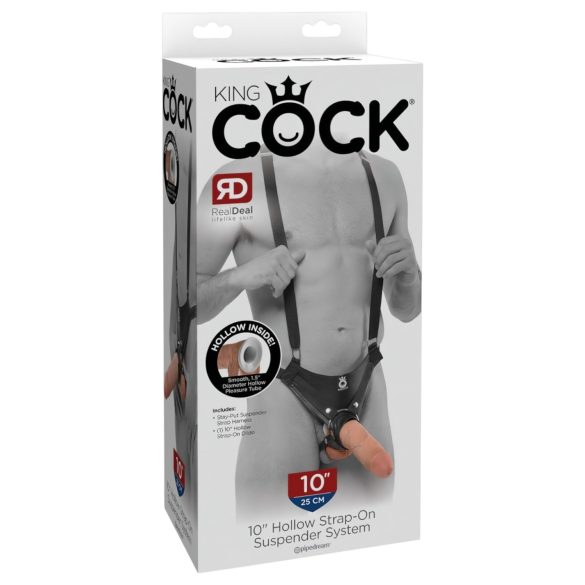 King Cock Strap-on 10 - õõnes strapon dildo 25 cm