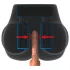 PDX Elite Milk Me Silly - vibratsiooniga nuku masturbator (naturaalne)